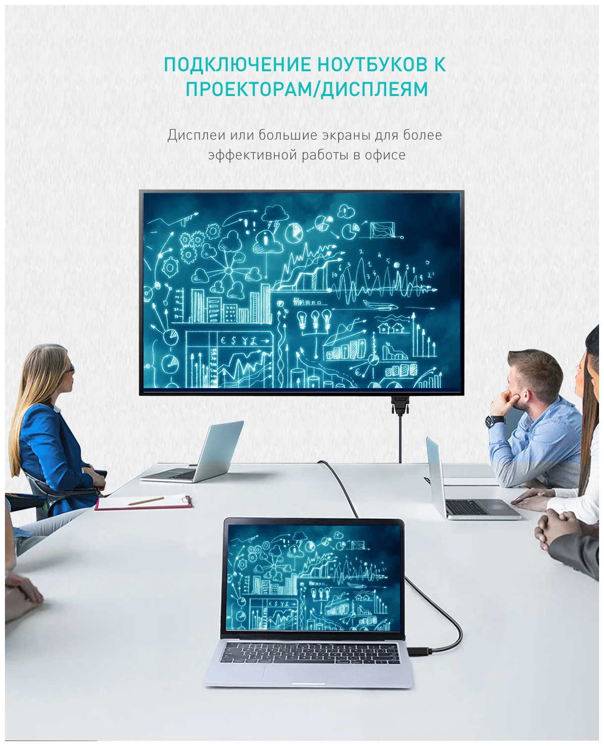 Переходник Greenconnect HDMI - DVI вилка-вилка 15м - фото №6