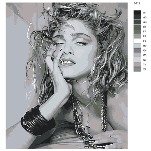 Картина по номерам Z-222 Мадонна Луиза Чикконе 40x50 мадонна луиза вероника чикконе приключения абди