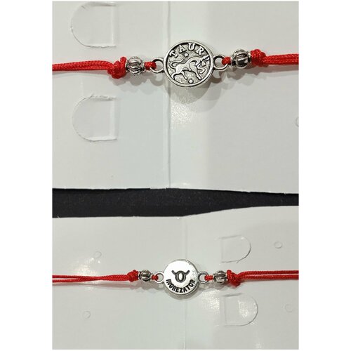 фото Браслет- оберег красная нить, зодиак телец, d = 6 см собственно
