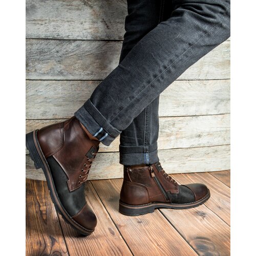 фото Ботинки tito lanzony, размер 40, коричневый, черный