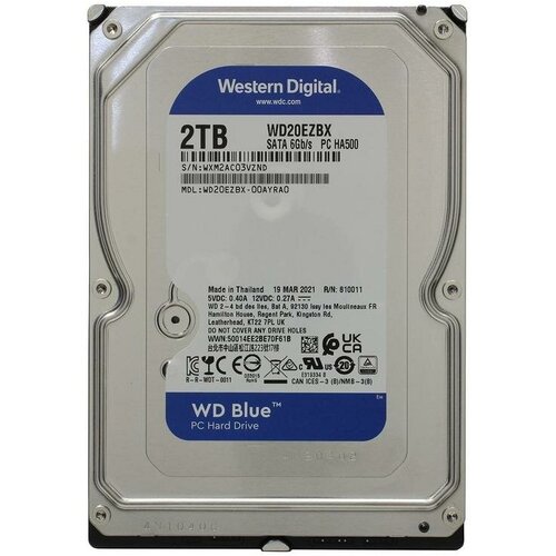 2 ТБ Жесткий диск WD Blue WD20EZBX 12919₽
