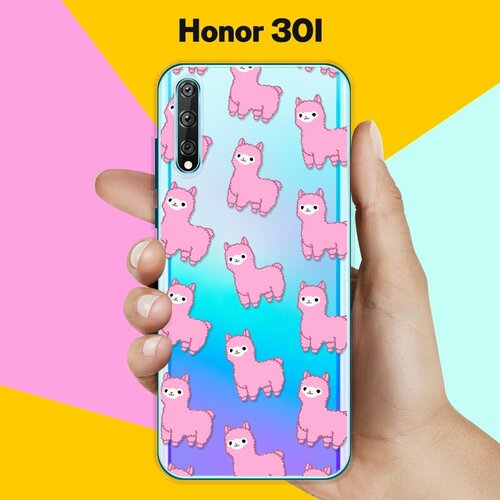 Силиконовый чехол Ламы на Honor 30i