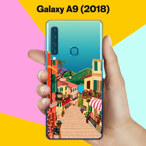 Силиконовый чехол на Samsung Galaxy A9 (2018) Город 20 / для Самсунг Галакси А9 2018