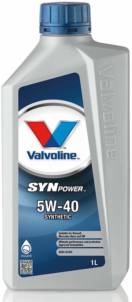 Моторное масло Valvoline SYNPOWER 5W-40 (1л.) (арт. 872380) VAL-5W40SP-1L