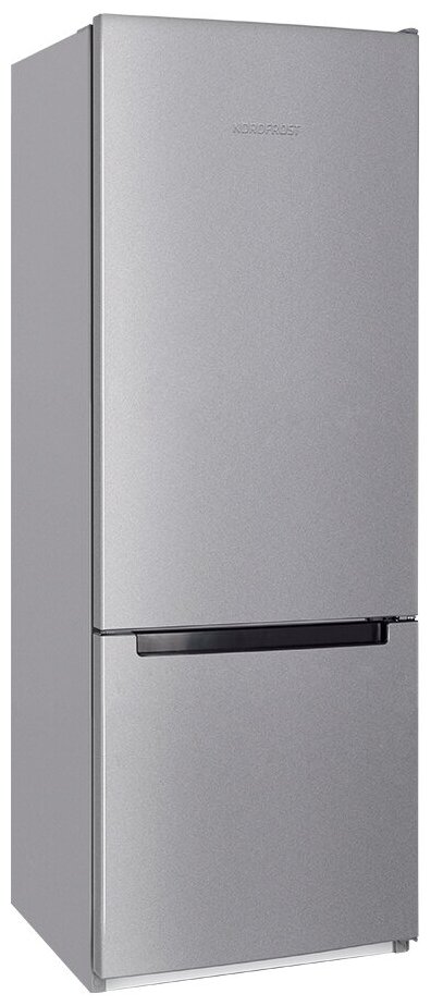 Холодильник NORDFROST NRB 122 I двухкамерный, 275 л, 166 см высота, серебристый металлик