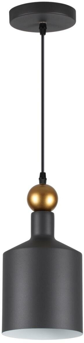 4085/1 PENDANT ODL19 495 темн. серый/золотой Подвес Е27 1*40W 220V BOLLI Odeon Light