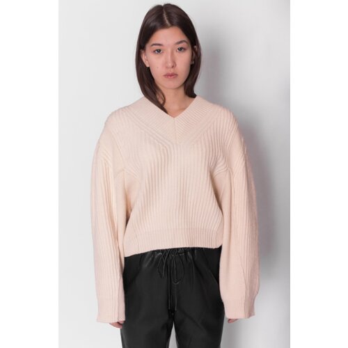 Джемпер Isabelle Blanche, шерсть, размер 40(S), бежевый