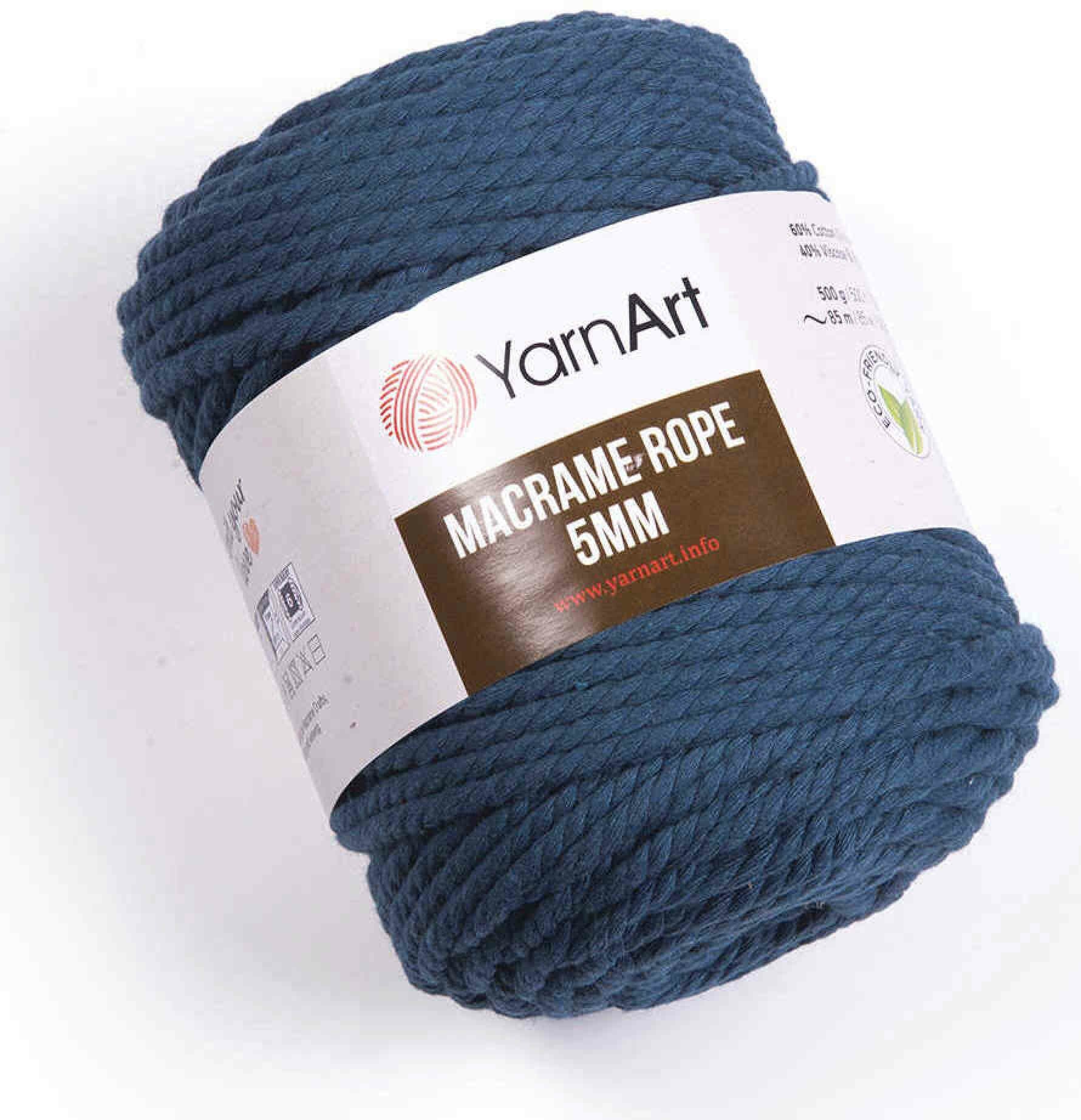 Пряжа YarnArt Macrame Rope 5mm 60%хлопок/ 40%вискоза/полиэстер 85м 500г