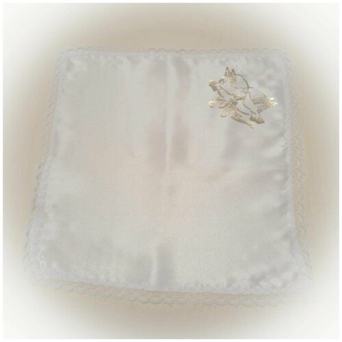 фото Свадебные аксессуары / платок мужской, белый элиза