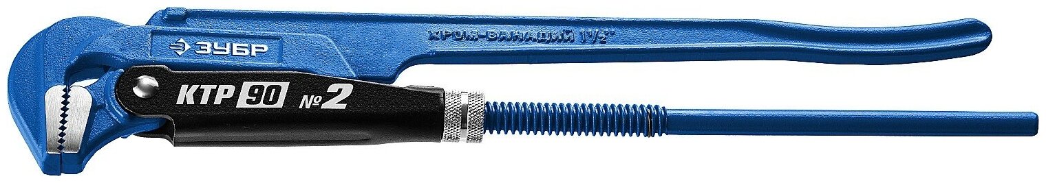 ЗУБР КТР-90, №2, 1.5″, 440 мм, трубный ключ, Профессионал (27335-2)