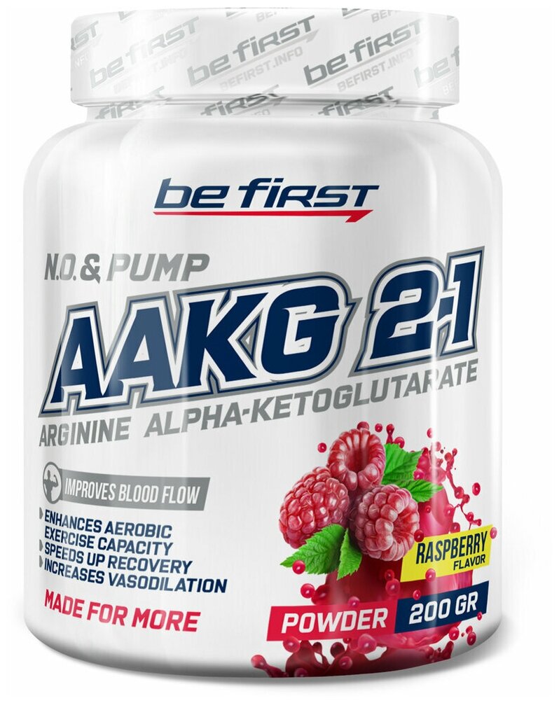 Малина Be First AAKG 2:1 Powder (Arginine AKG) 200 гр (Be First)