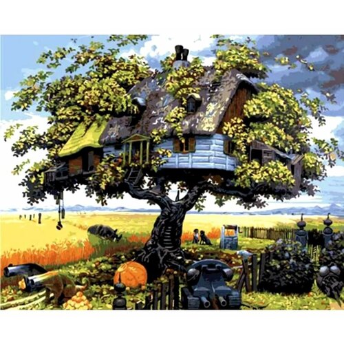 Картина по номерам Домик на дереве 40х50 см Art Hobby Home
