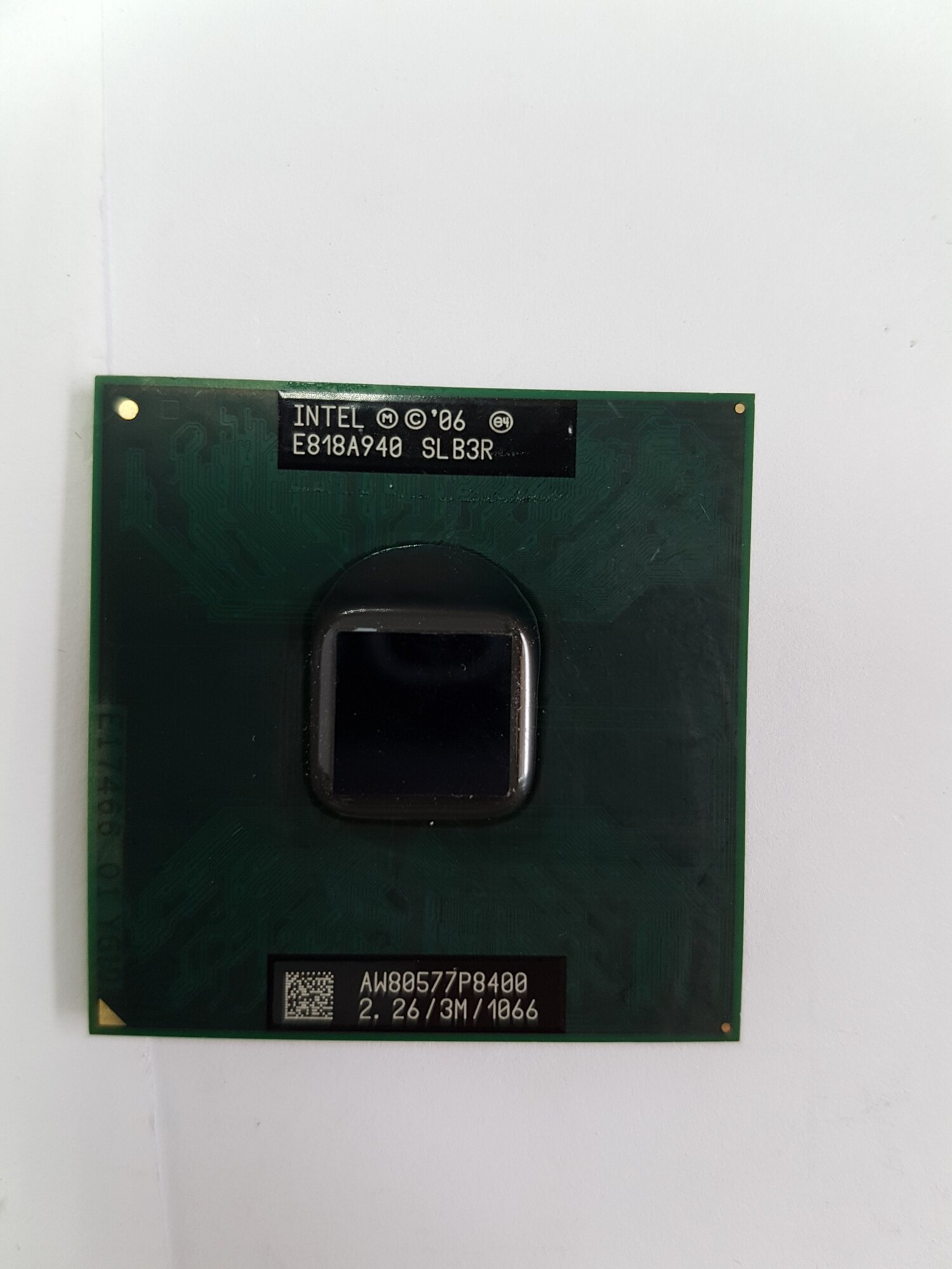 Процессор Intel® Core™2 Duo Processor P8400/8600 3M Cache, 2,26/2.40 GHz, 1066 MHz FSB для ноутбука