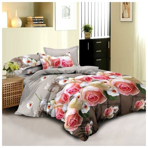 фото Постельное бельё monro евро 200х210, 200х210, 70х70 см 2 шт mikimarket