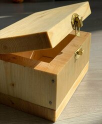 Деревянная коробка-шкатулка универсальная, RB-001 (Льняное масло)
