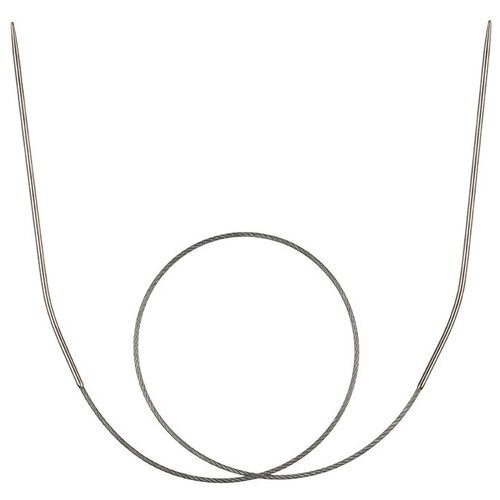 Gamma Спицы круговые, для вязания, с металлическим тросом, d = 1,6 мм, 40 см