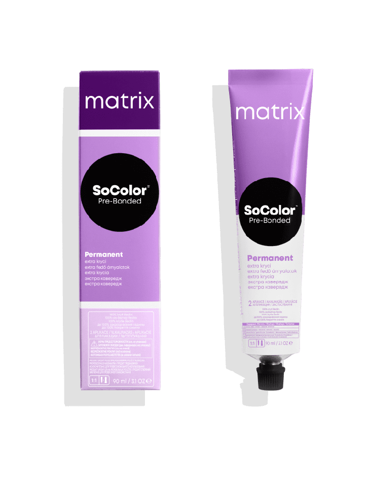 Matrix SoColor Pre-bonded стойкая крем-краска для седых волос Extra coverage