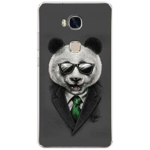 Силиконовый чехол на Honor 5X / Хонор 5Х Деловая панда силиконовый чехол на honor 5x хонор 5х деловая панда