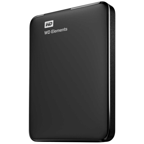 Внешний жесткий диск 2Tb Western Digital Elements Portable (WDBU6Y0020BBK-WESN), черный 4 тб внутренний жесткий диск western digital wd red plus nas cmr 5400 rpm 256мб кэш wd40efpx