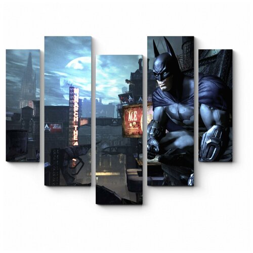 Модульная картина Бэтмен охраняет покой города 181x147