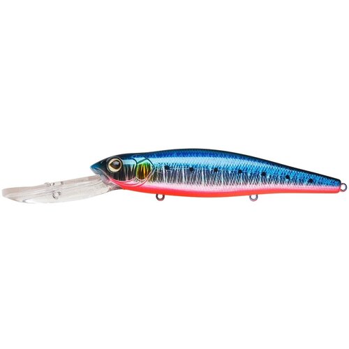 Воблер Минноу Strike Pro Deep Jer-O Minnow 130, цвет: A234-SBO-LU Blue Back Silver OB Fluo, (EG-054F