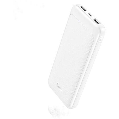 Портативный аккумулятор Hoco J111 10000mAh 2USB Type-Cmicro белый 1209₽