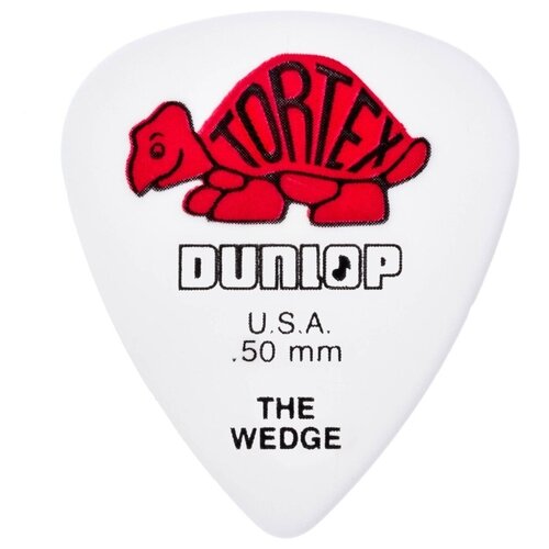 424R.50 Tortex Wedge Медиаторы 72шт, толщина 0.50мм, Dunlop 424r 73 tortex wedge медиаторы 72шт толщина 0 73мм dunlop