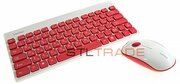 Беспроводной комплект клавиатура+мышь SmartBuy SBC-220349AG-RW, красно-белый