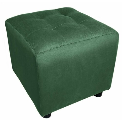 Пуфик банкетка Tucan Велюр Куб 40x40x40см Темно-зеленый