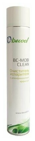 Очиститель испарителя Becool BC-MOBI CLEAN (очистка, дезинфекция; аэрозоль 1л.)