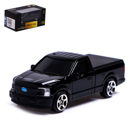 Машина металлическая ТероПром 7152993 FORD F-150, 1:64, цвет чёрный