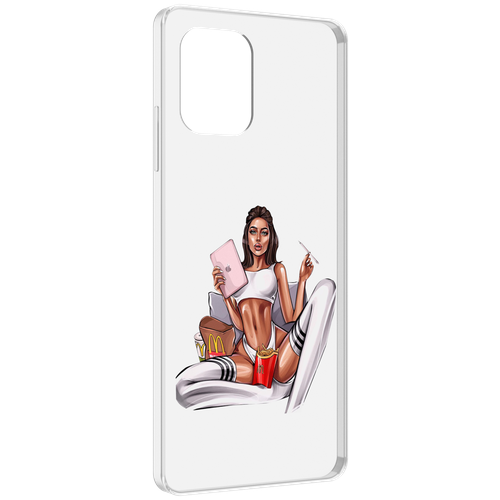 Чехол MyPads Модная-иллюстрация-девушки женский для UMIDIGI Power 7 Max / Power 7S задняя-панель-накладка-бампер