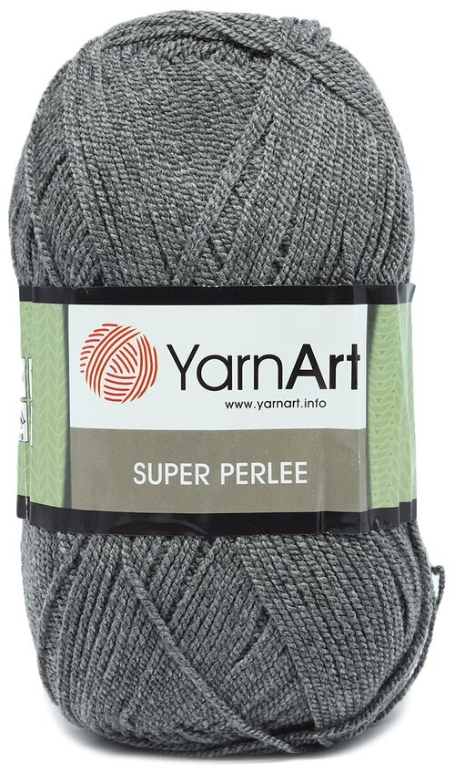 Пряжа YarnArt Super Perlee 100гр. 400м. (100%акрил)ТУ (29 серый), 5 мотков