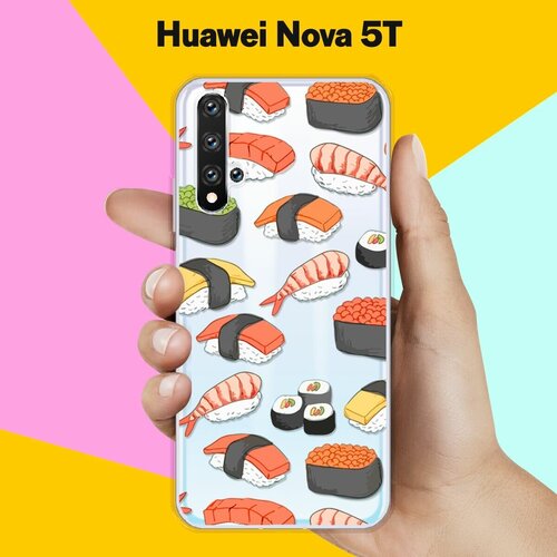 Силиконовый чехол Суши на Huawei Nova 5T силиконовый чехол суши на huawei nova 5t