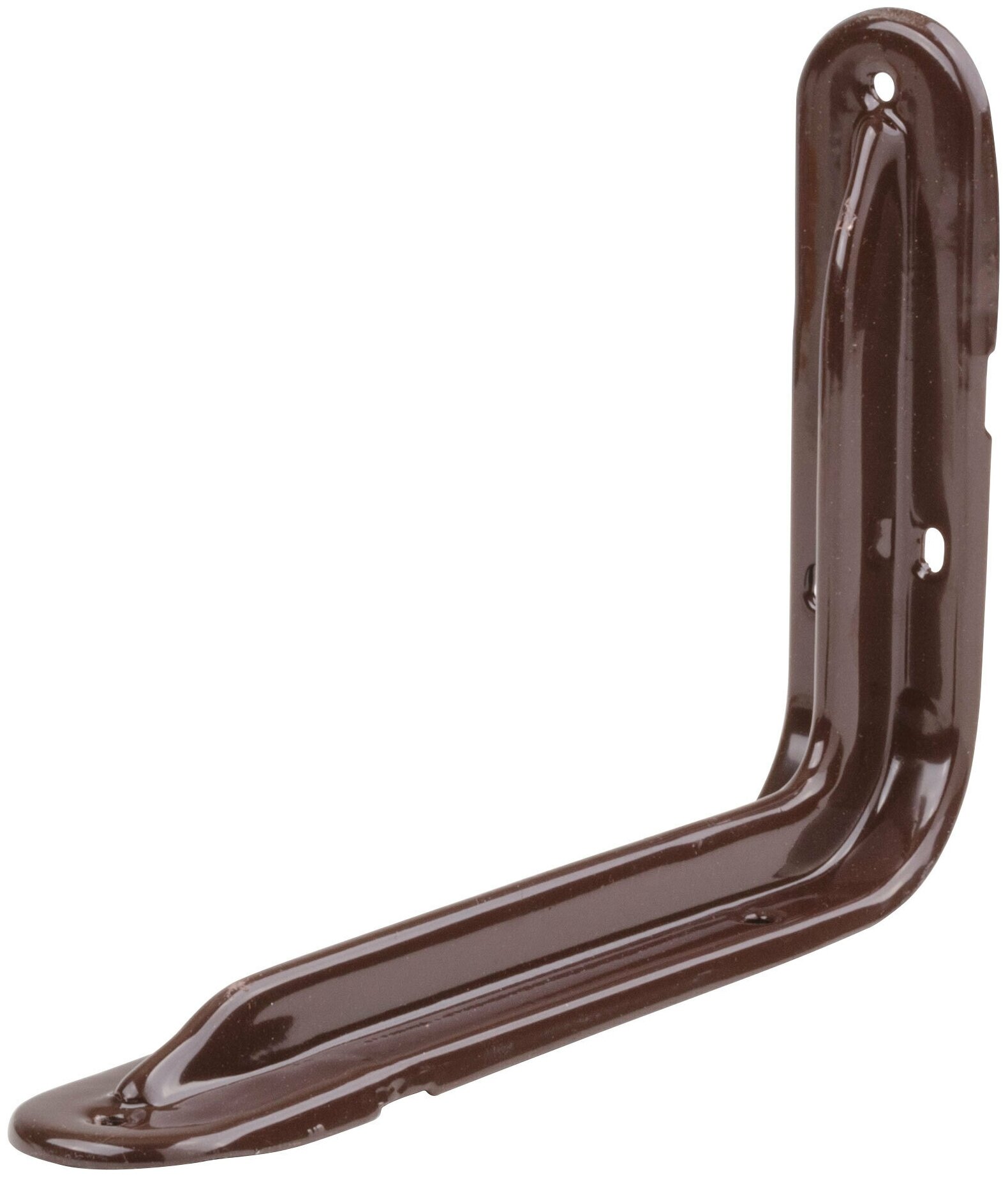 Уголок-кронштейн усиленный коричневый 140х200 мм (10 мм) FIT