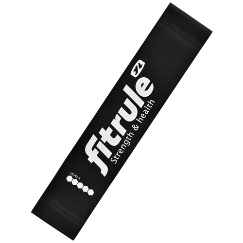 фото Фитнес-резинка для ног fitrule (черный, 12 кг)