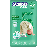 Подгузники-Трусики детские Senso Premium Sensitive 5XL junior (12-17кг) 38 шт.