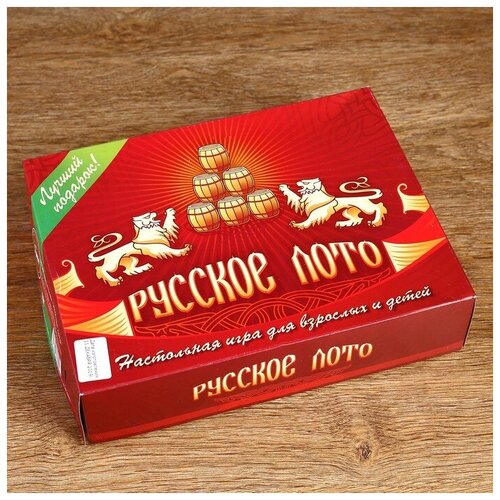 Русское лото Два Грифона, 24 карточки, карточка 21 х 7.5 см