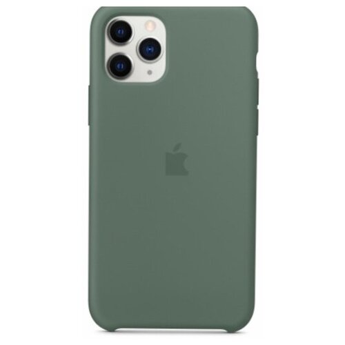 фото Силиконовый чехол silicone case для iphone 11 pro, зеленый no brand