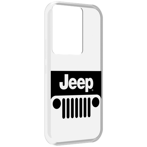 Чехол MyPads jeep-джип-3 мужской для Itel Vision 3 Plus / Itel P38 Pro задняя-панель-накладка-бампер