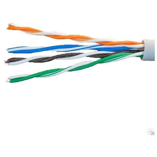 Кабель витая пара U/UTP кат.5E 4х2х24AWG solid CCA PVC сер. (м) Net.on 01-0302