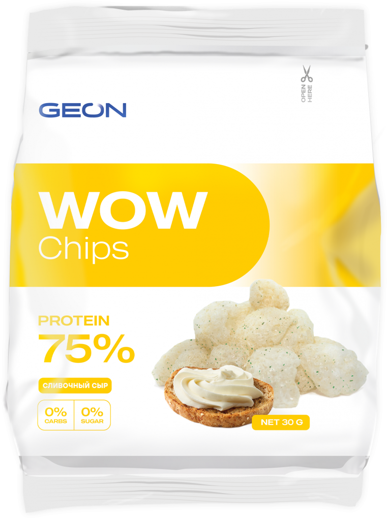GEON Wow Chips - протеиновые чипсы со сладким тайским перцем, 30г, 50 шт — фото 1