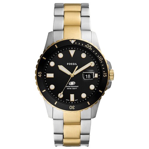 наручные часы fossil мужские наручные часы fossil fs5951 черный серебряный Наручные часы FOSSIL, черный, серебряный
