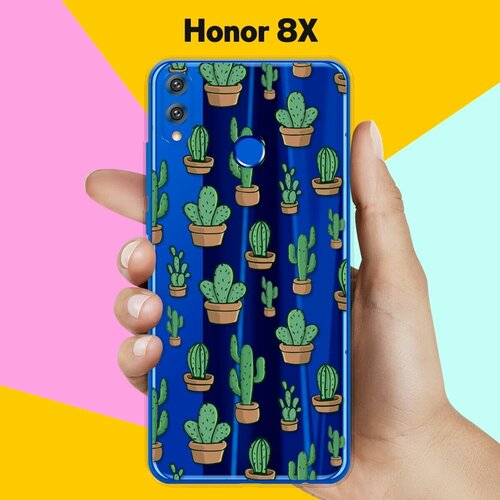 силиконовый чехол жираф на honor 8x Силиконовый чехол Кактусы на Honor 8X