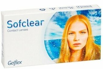 Sofclear 6 линз В упаковке 6 штук Оптическая сила -2 Радиус кривизны 8.6