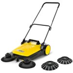 Подметальная машина KARCHER S 4 TWIN 2 in 1 с дополнительными щетками для влажного мусора, черный/желтый - изображение