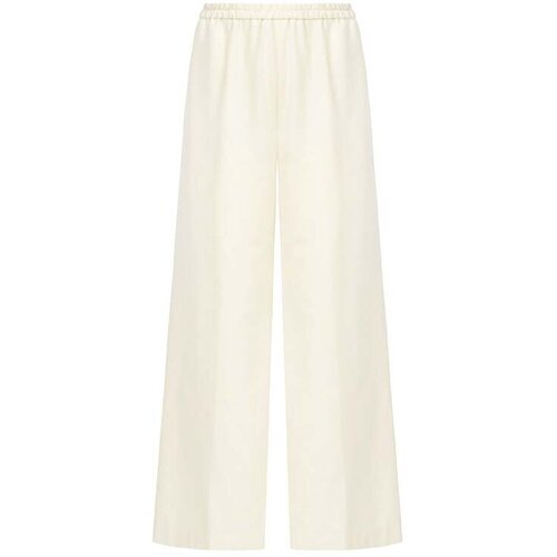 Брюки  Nuovo Borgo, пояс на резинке, размер 48, белый