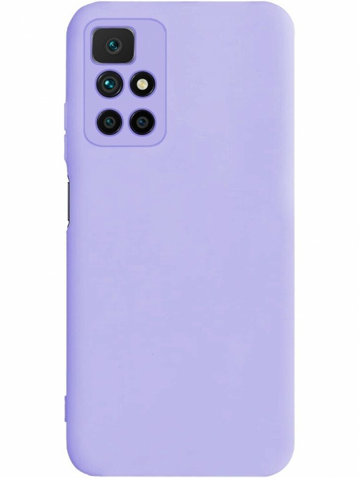 Накладка силиконовая Silicone Cover для Poco M4 Pro 5G / Xiaomi Redmi Note 11S 5G сиреневая