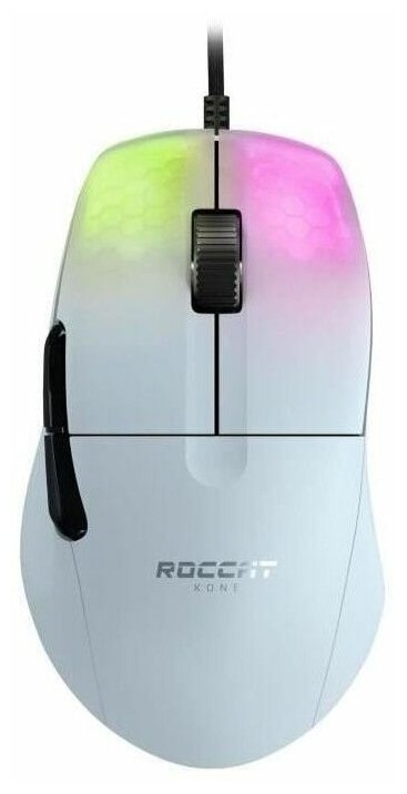 Мышь игровая с подсветкой проводная ROCCAT Kone Pro белая