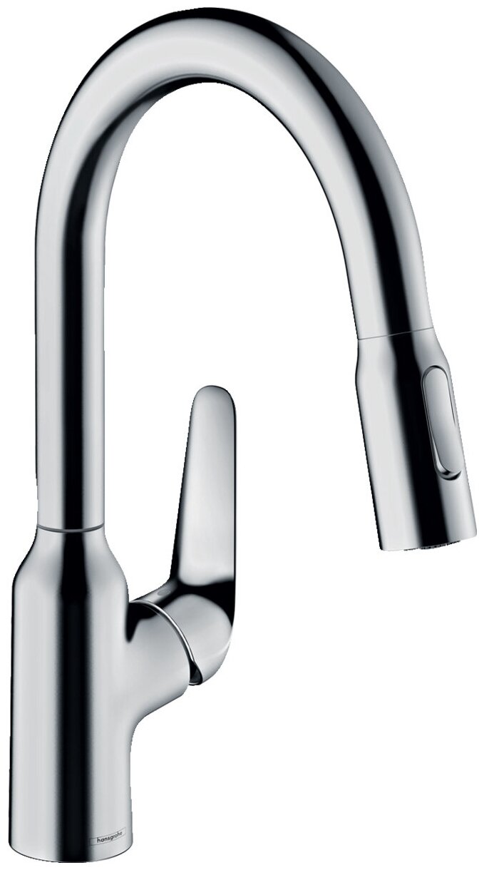 Кухонный смеситель Hansgrohe Focus M42 71801000 с вытяжным душем 2jet